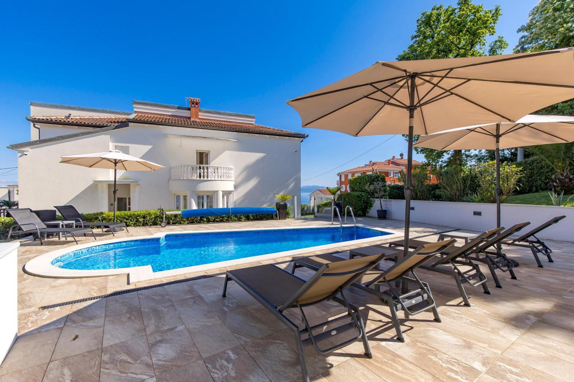 Villa Garden Apartment With Pool Opatija Dış mekan fotoğraf