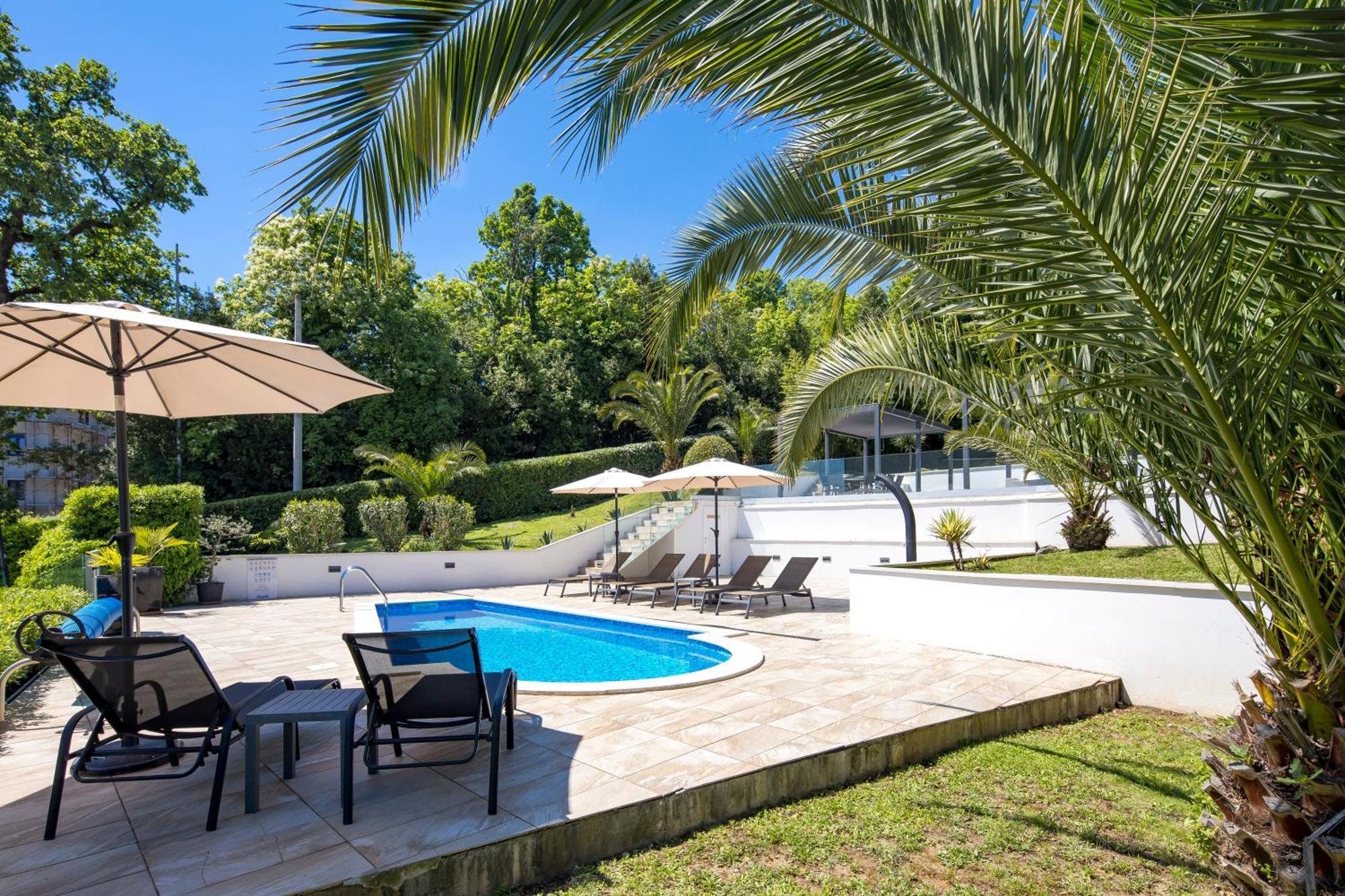 Villa Garden Apartment With Pool Opatija Dış mekan fotoğraf