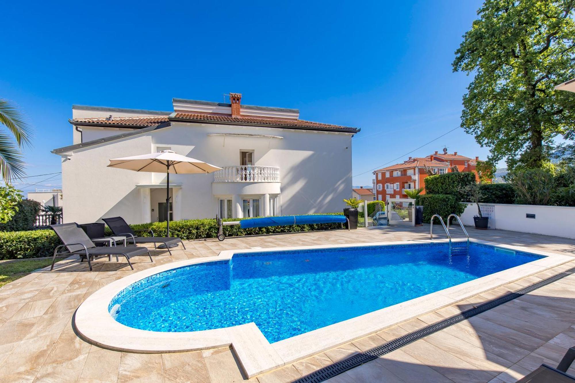 Villa Garden Apartment With Pool Opatija Dış mekan fotoğraf