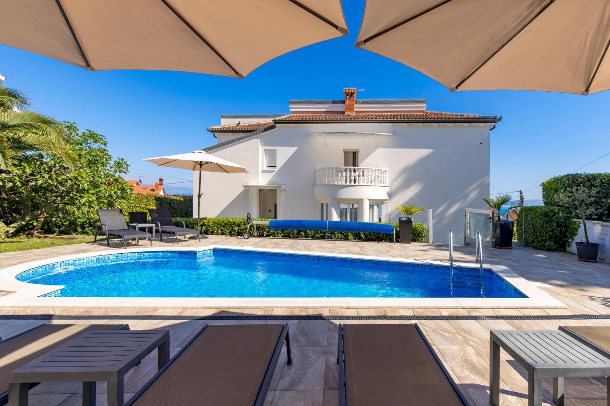 Villa Garden Apartment With Pool Opatija Dış mekan fotoğraf