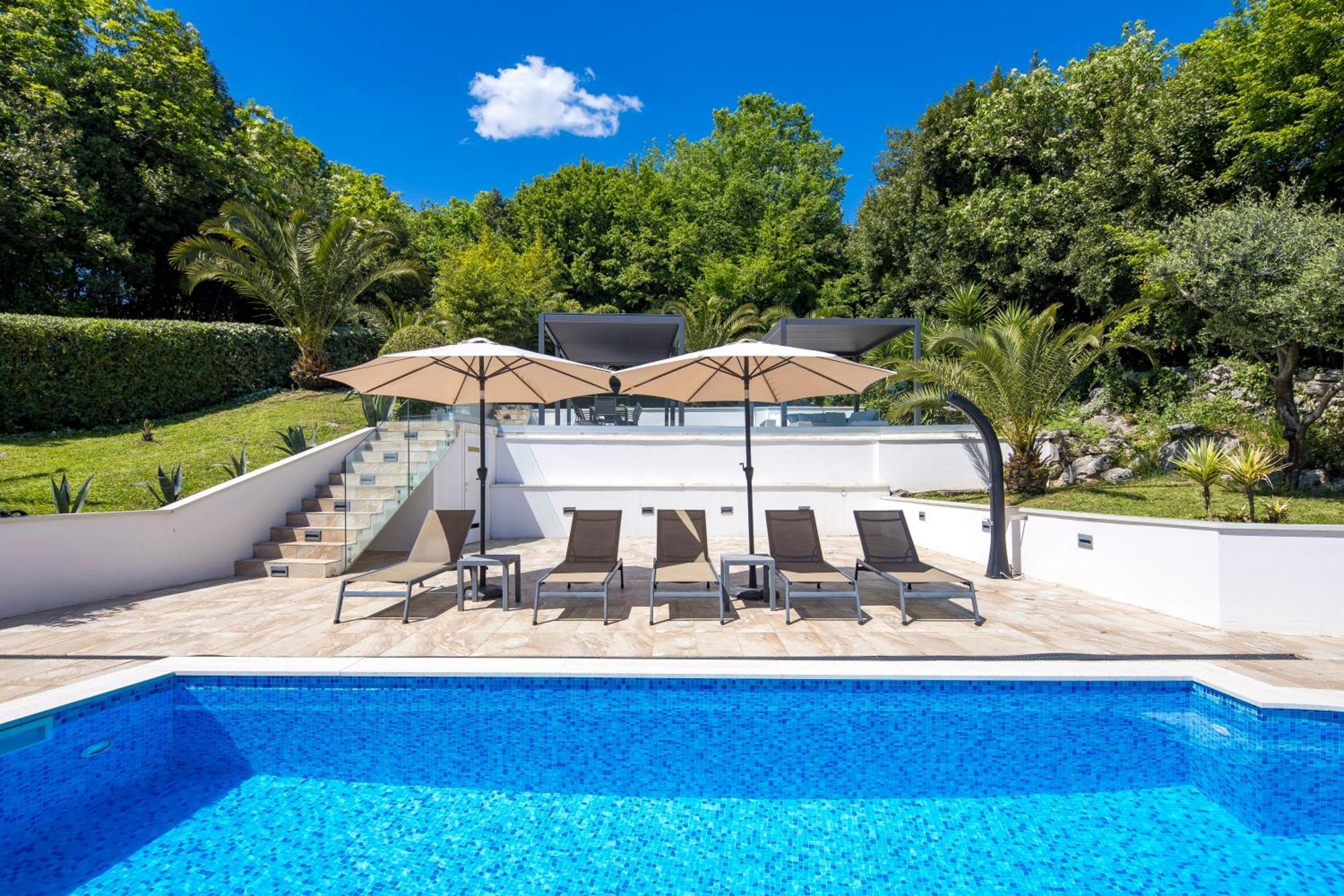 Villa Garden Apartment With Pool Opatija Dış mekan fotoğraf